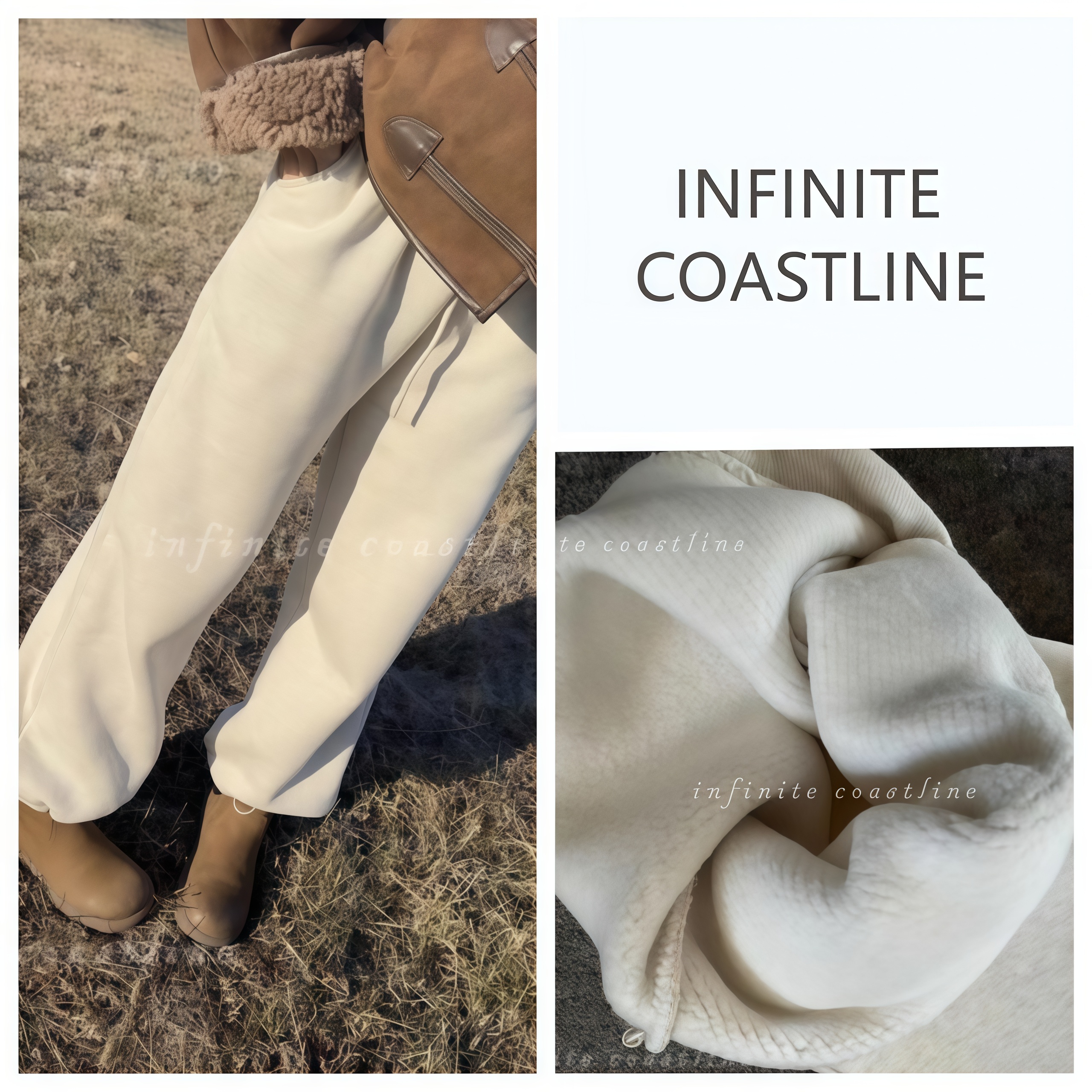 INFINITE COASTLINE/无垠海岸春晓20020加绒抽绳厚厚裤