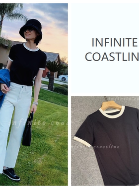 INFINITE COASTLINE/无垠海岸12343显瘦休闲气质风【小香】T恤