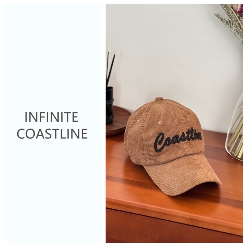 INFINITE COASTLINE/无垠海岸春晓4457卡其条绒棒球帽
