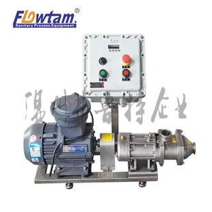 弗鲁特不锈钢卫生级双螺旋平行输送泵 浓浆输送泵 双螺杆泵蜂蜜泵