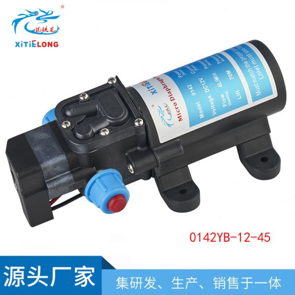 供应直流微型电动水泵自吸压水泵清洗抽水家用隔膜泵45W