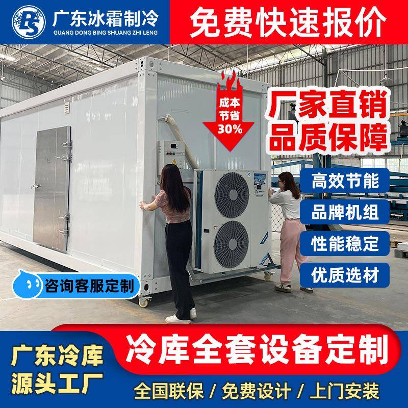 厂家直销冷库全套设备冷库板制冷主机果蔬海鲜速冻保鲜移动冷藏库