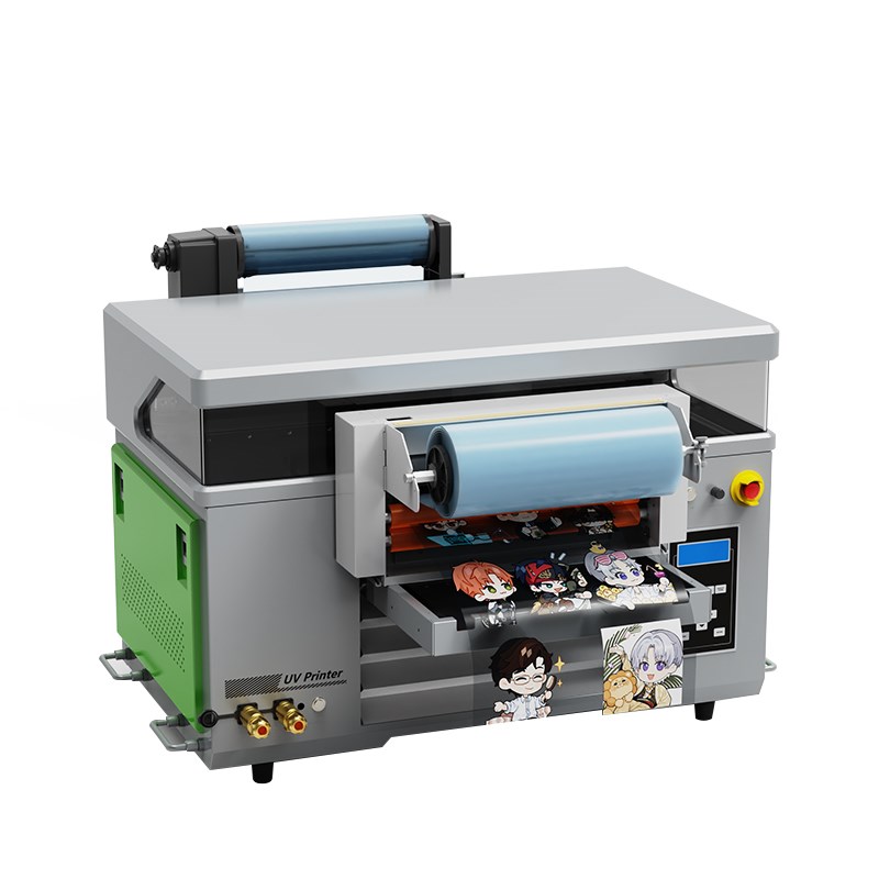 水晶标UV打印机小型平板烫金冷转贴纸不干胶撕膜留字易拉罐印刷机