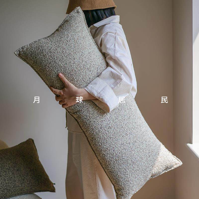 【月球居民】悠长假期 侘寂风加长腰枕搂靠枕头睡觉夹腿沙发床头,居家布艺,靠垫/抱枕,淘宝优惠券,粉丝福利购,淘宝优惠卷