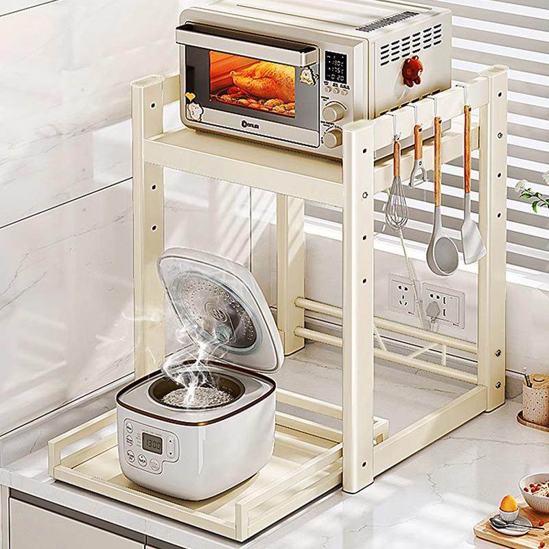 厨房台面锅具电器微波炉碗碟收纳可伸缩滑轨抽拉式桌面置物架l1,厨房/烹饪用具,抹布架/厨房清洁收纳架,淘宝优惠券,粉丝福利购,淘宝优惠卷