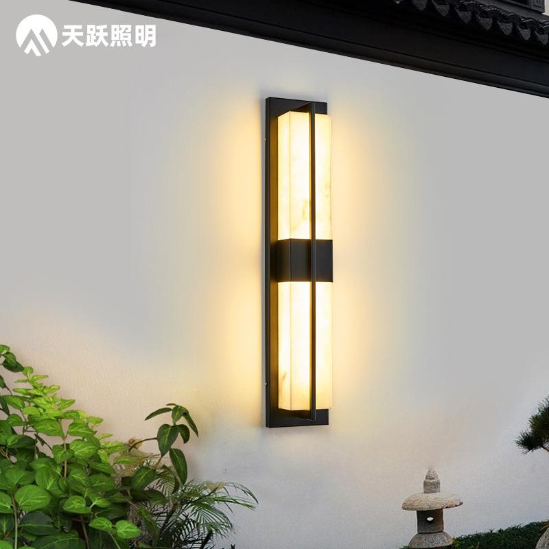 户外防水壁灯新中式现代简约露台阳光房室外庭院灯别墅门口外墙灯
