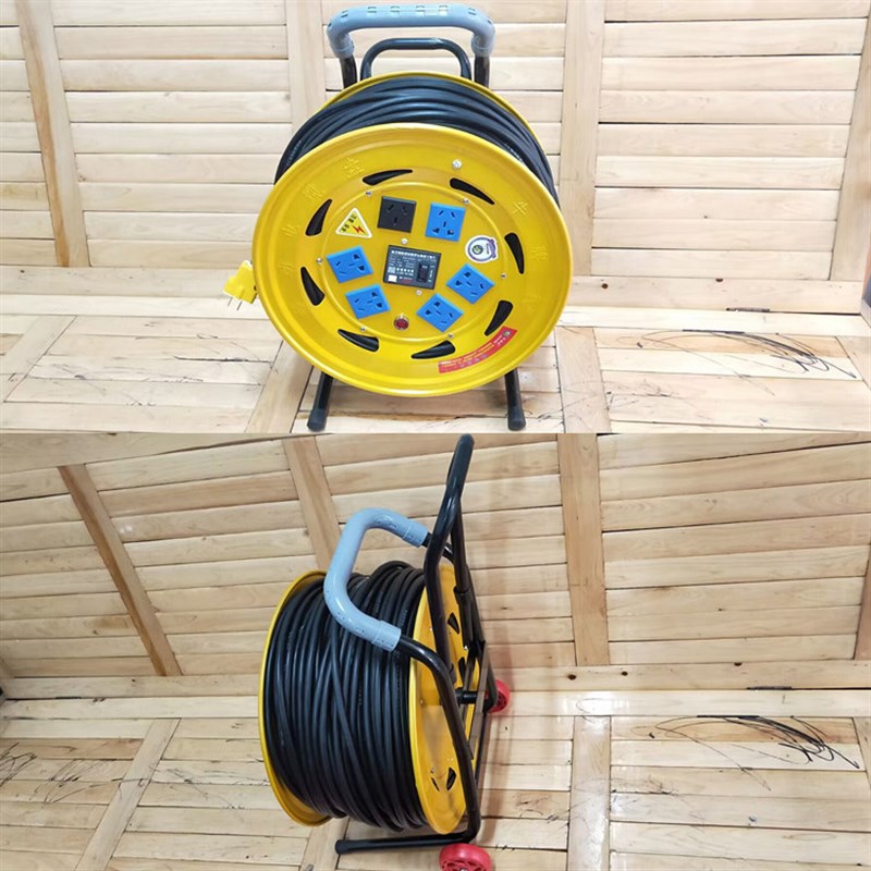 移动绕线盘带线国标铜芯2/3芯1.5/2.5/4平方拖线盘电线电缆卷线盘