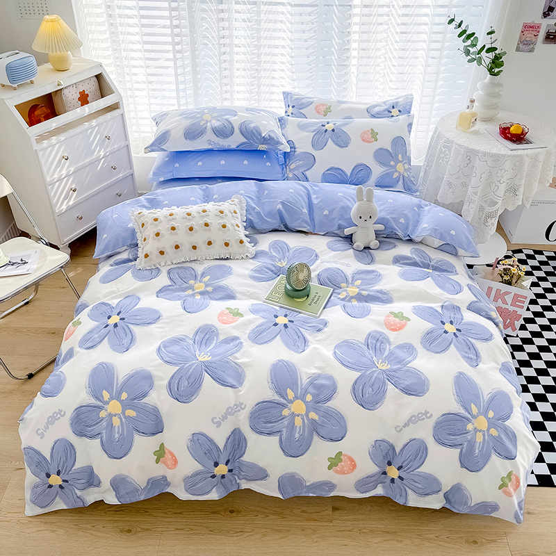 纯棉被套单件双人180x200x230单人1.5m学生宿舍100全棉被芯被罩夏