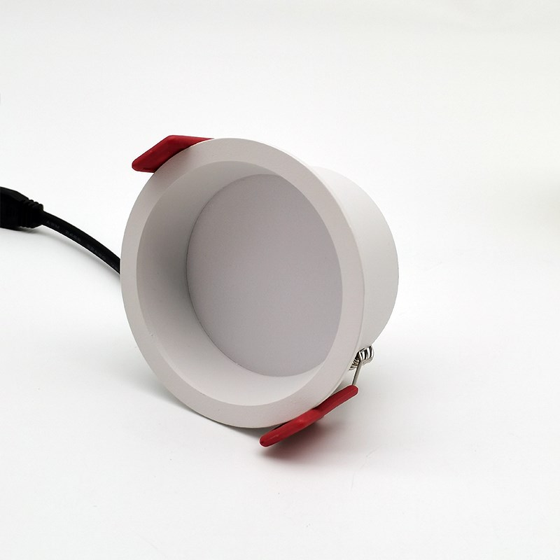 灿丽筒灯led天花灯嵌入式客餐厅窄边深防眩智能筒射灯三色变光