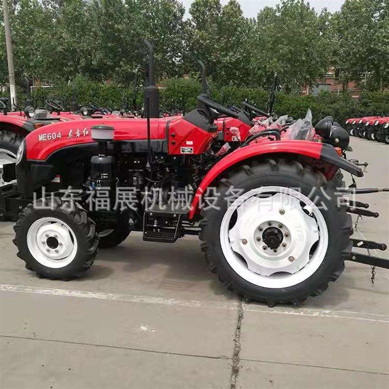 80马力农用四驱大棚王 多用途打田犁地播种机 T四轮拖拉机旋耕机