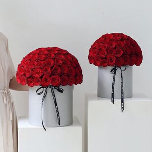 花盒花盒巨型影桶礼盒 抱抱贝情人节抱七夕鲜花花桶桶3套超大号