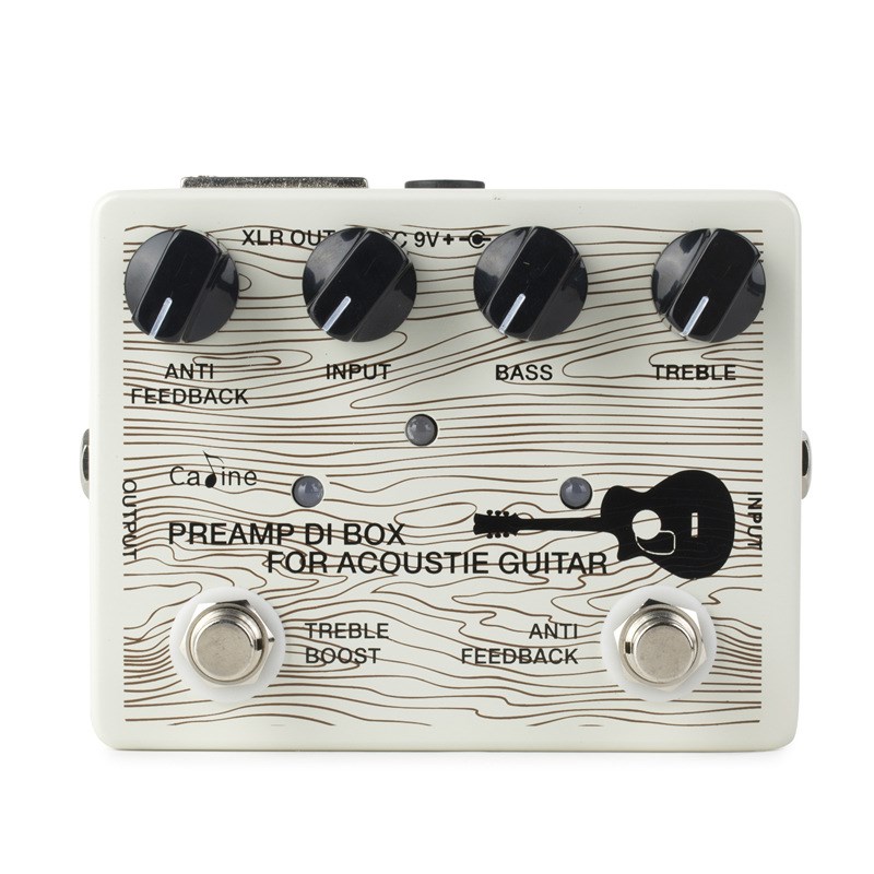 木吉他前级效果器DI盒r民谣古典原声电箱吉他专用单块2段均衡回授
