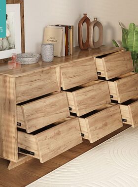 斗柜z现代实木梳妆台卧室简约定制小户型y大容量化妆桌一体多功能