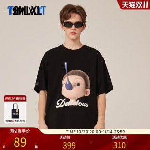 圆领印花T恤男女同款 TSMLXLT优质纯棉宝藏女孩印花短袖 25春夏新款