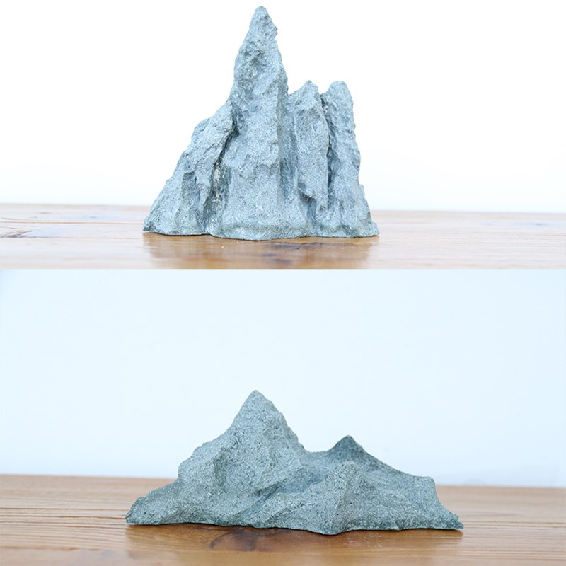 仿真假山石摆件园艺花卉盆景鱼缸枯山H水微景观造景奇石摆设观赏