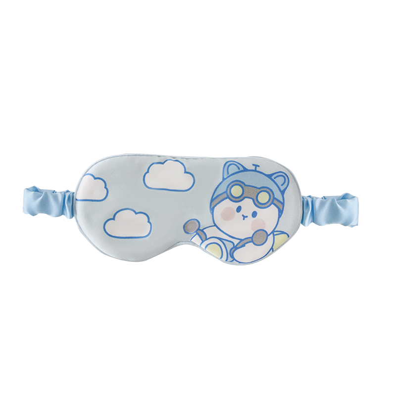 儿童真丝眼罩遮光睡眠睡觉专用女童男孩幼儿园午睡小学生可爱卡通