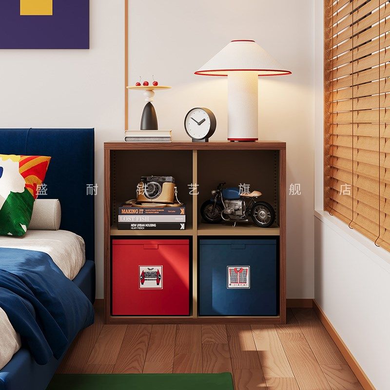 钢制床头格子书柜阳台多层落地置物架儿童绘本架卧室铁艺家用书架,住宅家具,儿童储物架/收纳架,淘宝优惠券,粉丝福利购,淘宝优惠卷