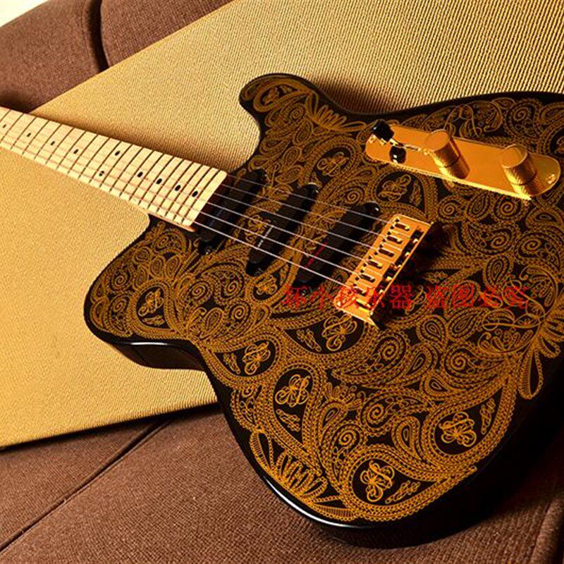 御用010-8602黄贯中金花电吉他摇滚黄家驹吉他新手吉他初学者金属