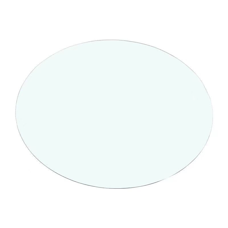 定制钢化玻璃桌面定制圆形餐桌玻璃台面小茶几酒店家用玻璃圆桌面