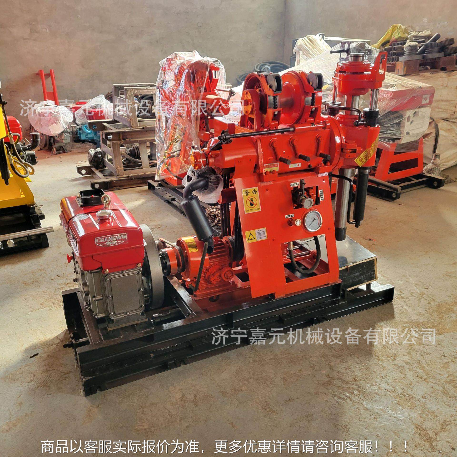 油柴液井压钻井样机 野外地质勘探取JS-取芯水井钻机 履带柴油打