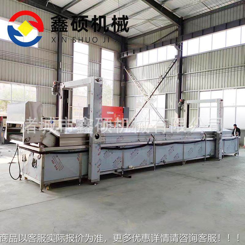 巴杀酱FSP腌菌菜巴氏杀菌设备 士蔬菜机豆角金针菇漂烫风干流水线