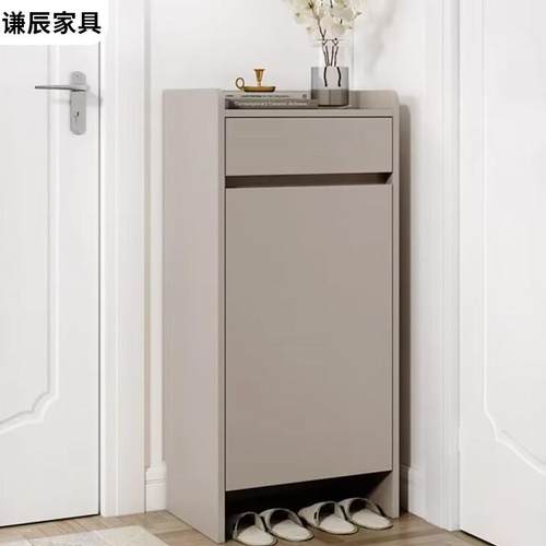 超窄鞋柜门口家用楼道外小户型2023新款爆款入户小型极窄玄关柜子