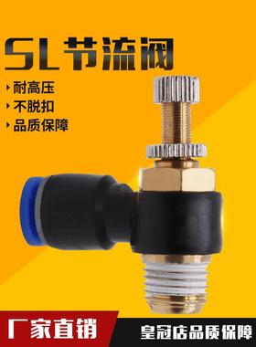 快速接头调速开关JSC调节阀节流阀SL6-M5/4-01/8-02/10-03/12-04