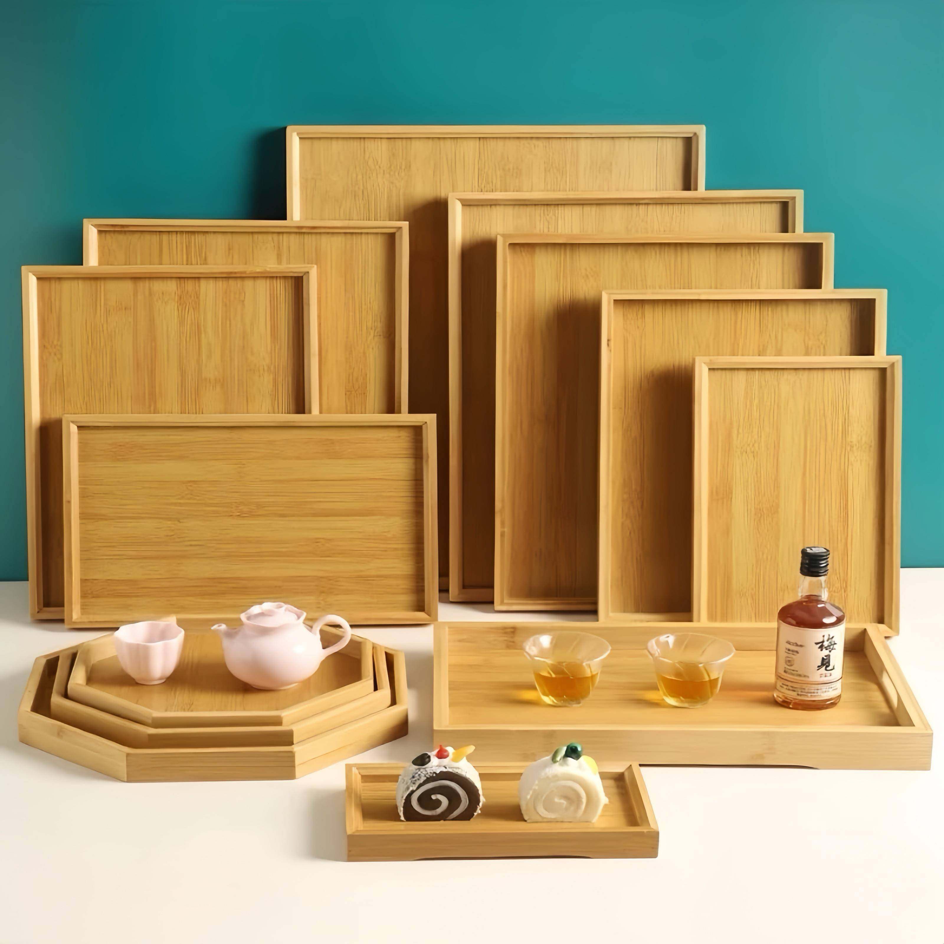 日式简约竹制茶盘竹托盘茶具烤肉蔬菜拼盘长方形上菜盘酒店餐厅,餐饮具,茶盘,淘宝优惠券,粉丝福利购,淘宝优惠卷
