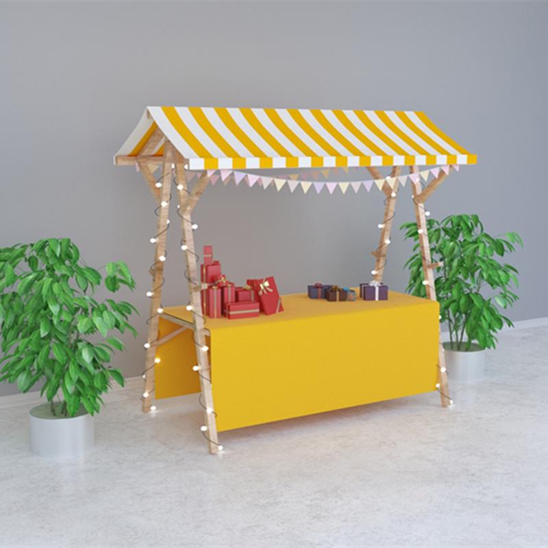 集市摊位展示架市集夜市摆摊架子花车促销展示台地摊车移动可折叠