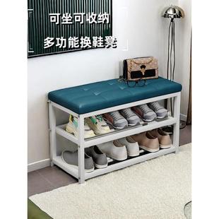架 门口换鞋 凳家用坐凳一体鞋 柜简约现代入户穿鞋 凳玄关可坐软包鞋