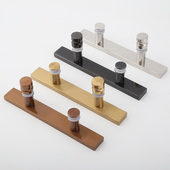 304玻璃门拉手不锈钢方管黑色淋浴房把手浴室小拉手推拉门孔距145