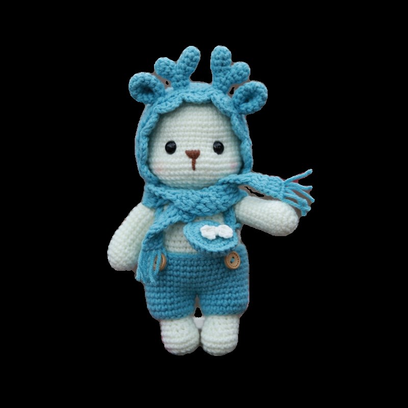 生肖龙宝宝玩偶毛线diy编织材料包孕期打发时间手工龙年新年礼物