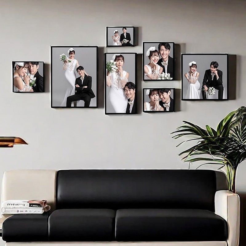 照片墙相框挂墙照片展示墙照片墙高级感客厅照片墙组合相框挂墙