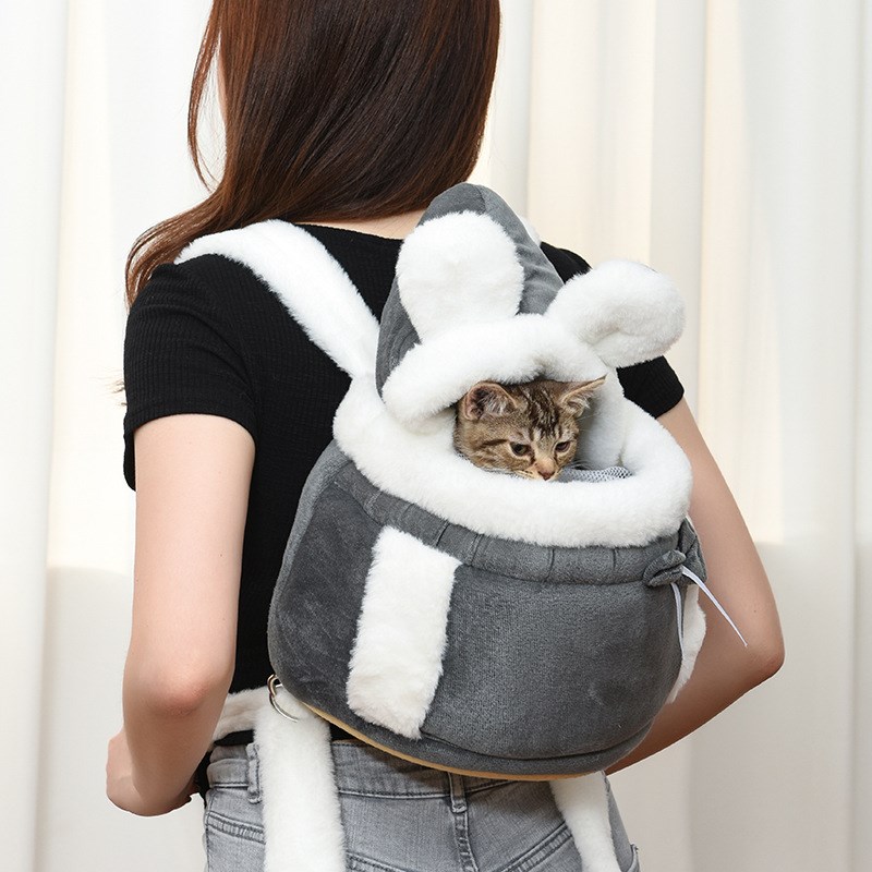 猫包外出背带胸前包宠物狗狗出行透气背猫袋猫咪小型双肩背包涤纶