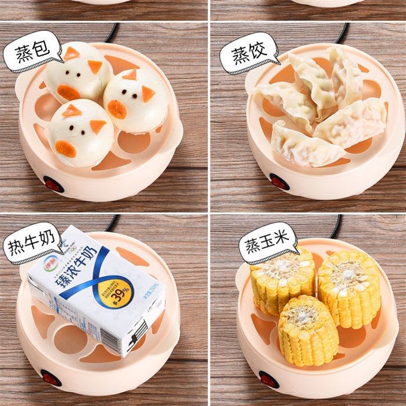 蒸蛋羹蒸面食单层蒸蛋器迷你防干烧家用煮蛋器多功能小型早餐机