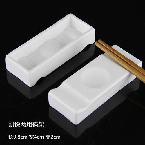筷托快子托架放勺子的架子勺架.饭店置物架陶瓷筷子垫造型筷子架