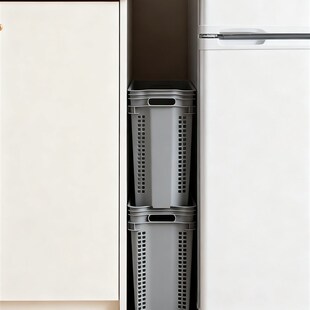 加大加深窄缝收纳j筐加厚厨房塑料筐子浴室脏衣篮衣柜整理箱收纳