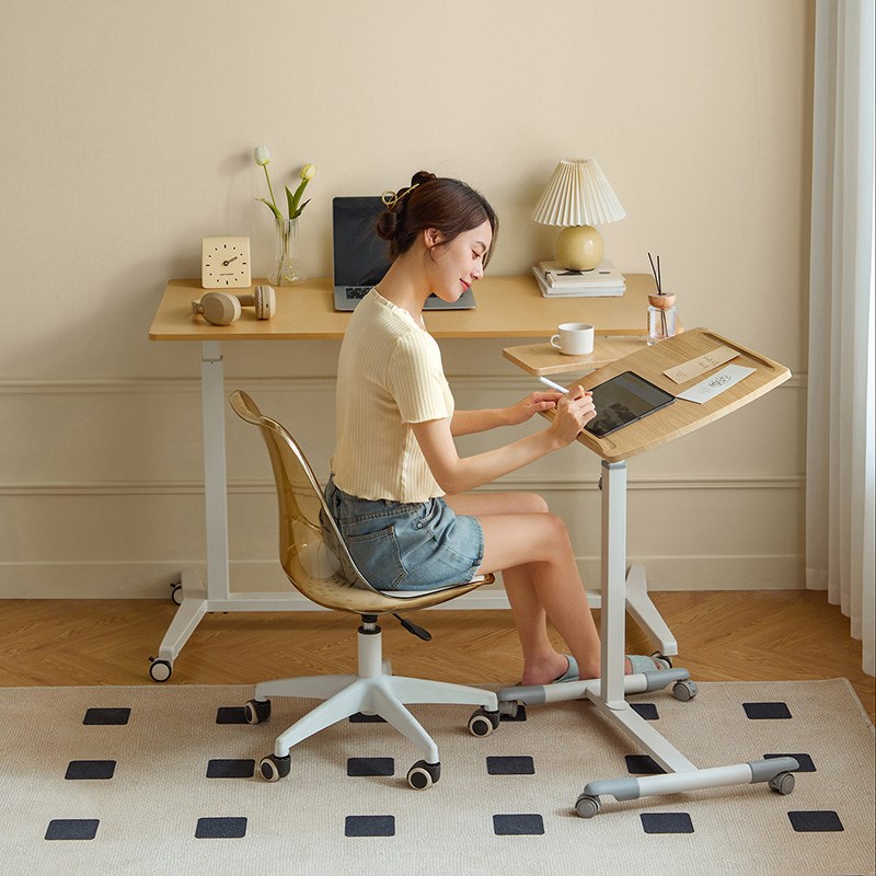 床边桌可移动升降沙发边几小桌子简约办公桌书桌床上电脑桌懒人桌