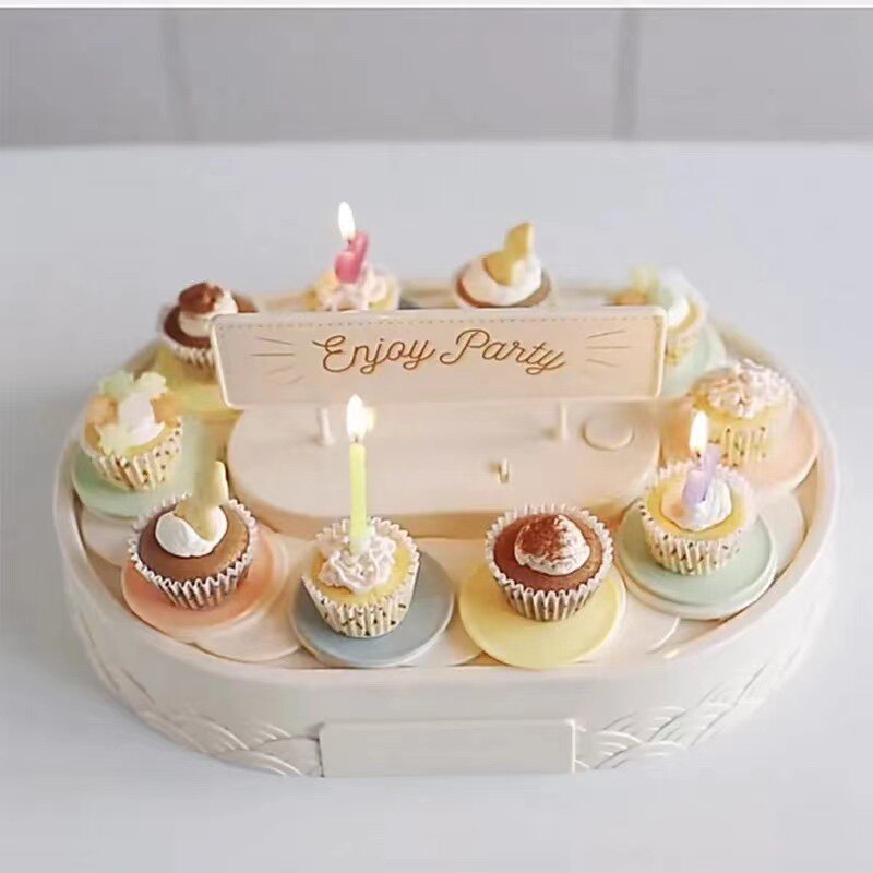 烘焙蛋糕装饰自动旋转甜品机蛋糕托盘转转盘生日蛋糕装饰甜品台