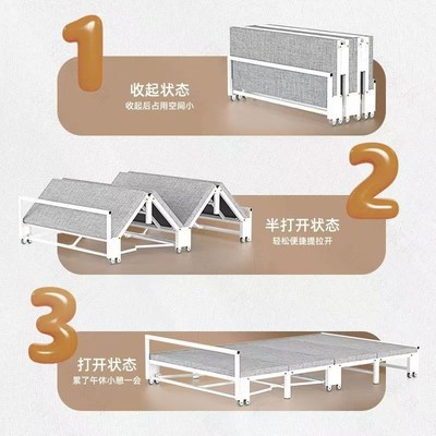隐形床折叠床柜子一体隐藏式办公室午休床书桌卧室小户型伸缩书房