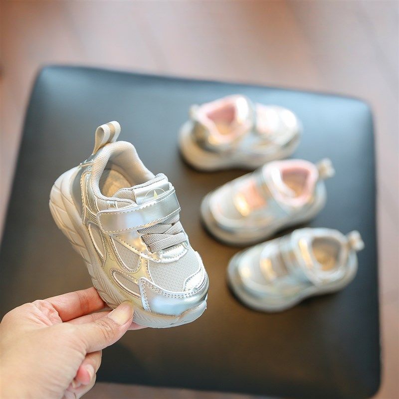 机能鞋婴儿学步鞋女宝鞋子小童时尚老爹鞋1-2一3岁男宝休闲运动鞋