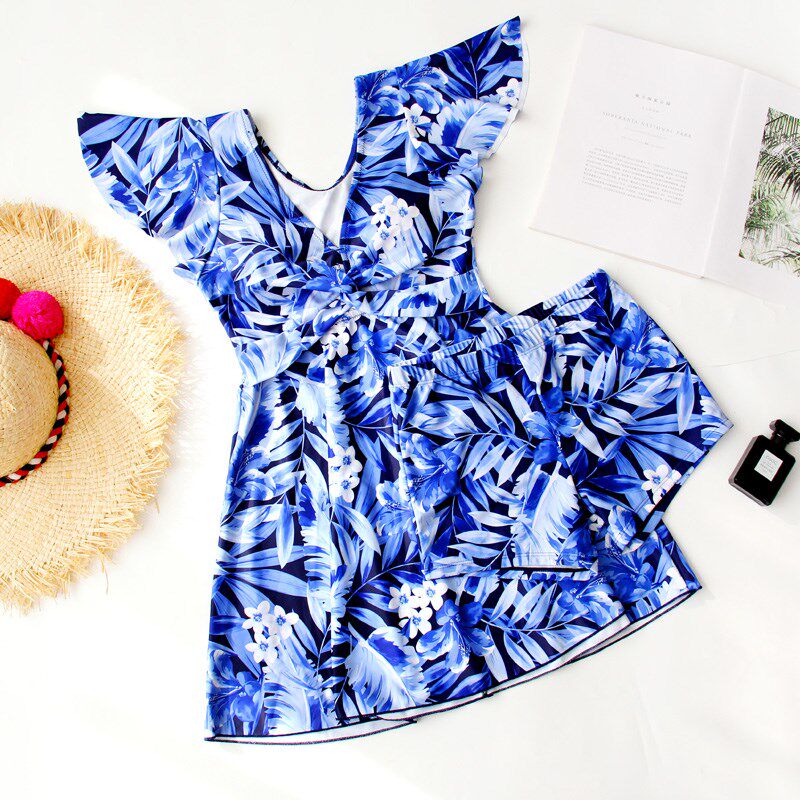 分体泳衣女款2024新款高级感大码遮肚显瘦保守遮肉微胖女孩泡温泉