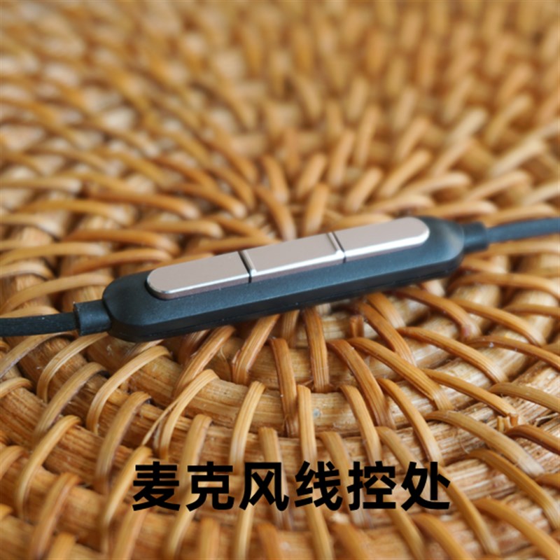 金属半入耳带麦耳塞三单元圈铁 耳机有线入耳式动铁发烧级高音质