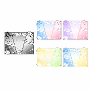 漫画风双人吧唧亚克力谷美