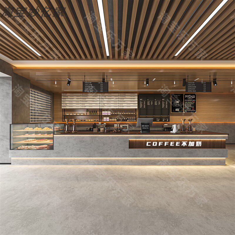 工业风咖啡店吧台奶茶店酒吧收银柜台餐饮店烧烤店前台柜台可定制