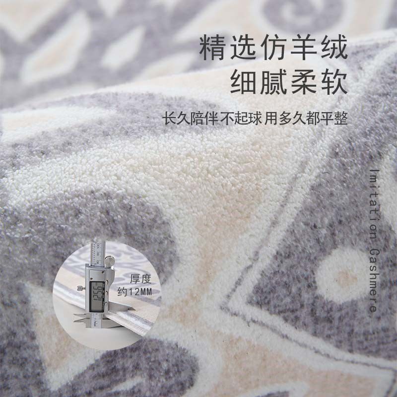 地毯卧室秋冬加厚床边毯主卧床下地垫冬天防滑天津崔黄口工厂