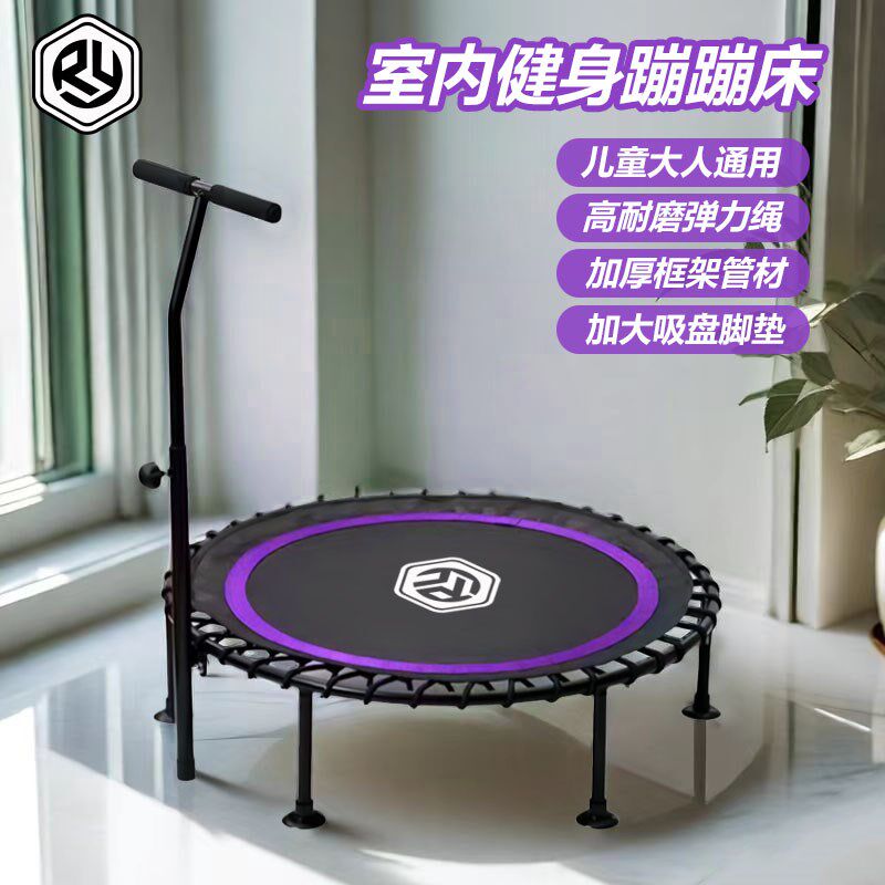 瑞越成人蹦蹦床大人o室内静音弹跳床带扶手蹦蹦床儿童娱乐蹭蹭床