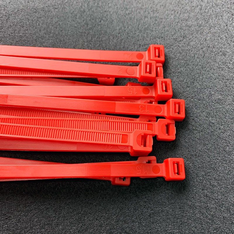 尼龙扎带橙色5*i370mm自锁式绑带捆扎带PA66塑料固定式100根/包