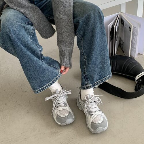 小众复古厚底老爹鞋女2026年新款