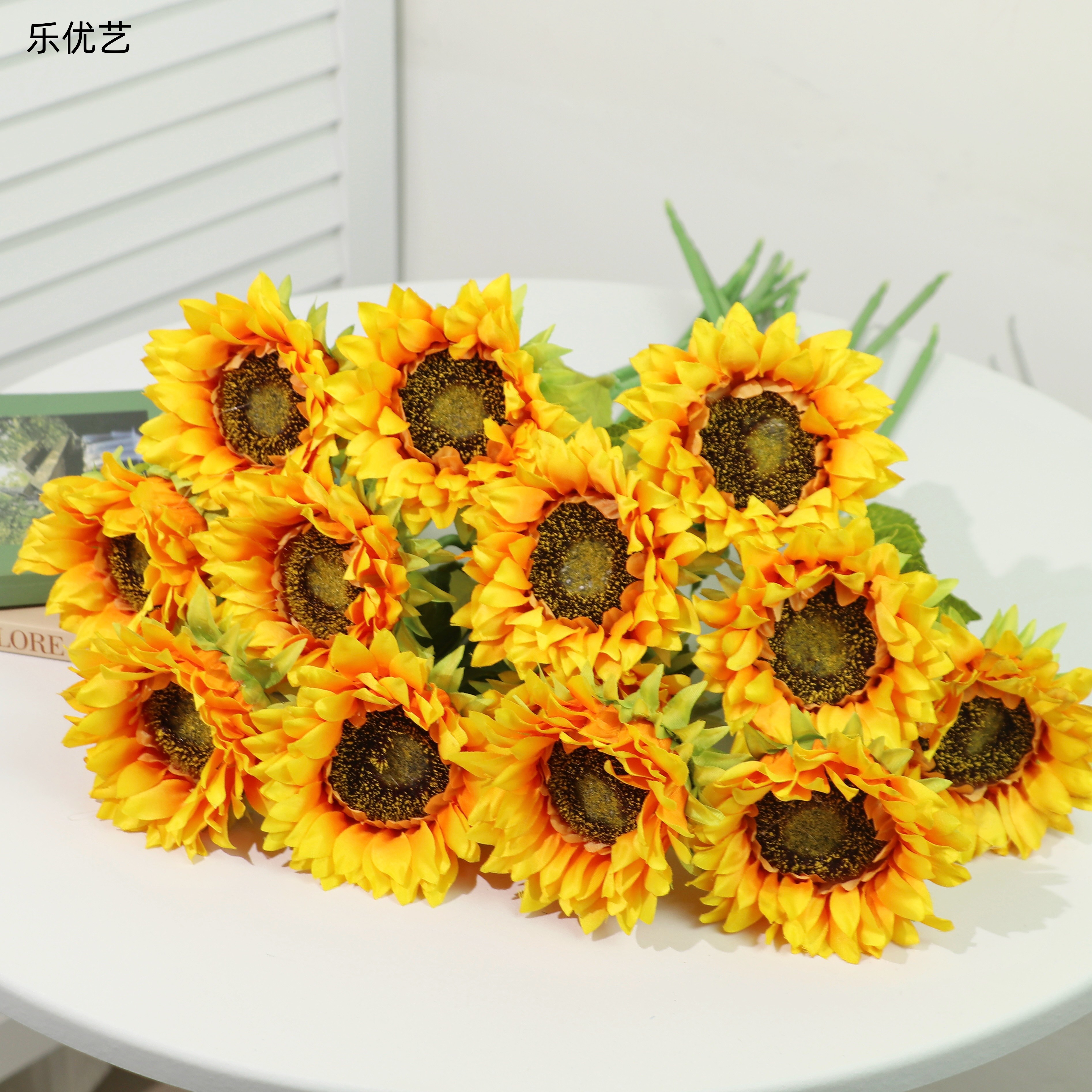 仿真向日葵假花太阳花摆件绢布花